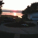 sunset Lac Sainte Marie