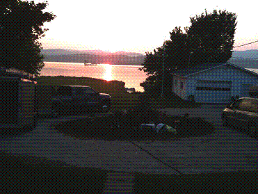 sunset Lac Sainte Marie